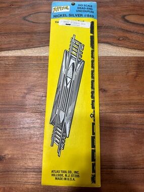 Vintage Atlas HO Scale Dead-End Uncoupler Nickel Silver #849 New In Package